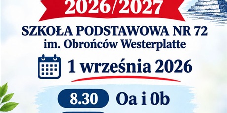 ROZPOCZĘCIE ROKU SZKOLNEGO 2026/2027